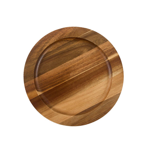 Plato 20 cm con base de madera – hierro fundido esmaltado