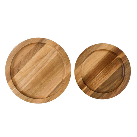 Plato de Hierro Fundido con base de madera de 26 cm