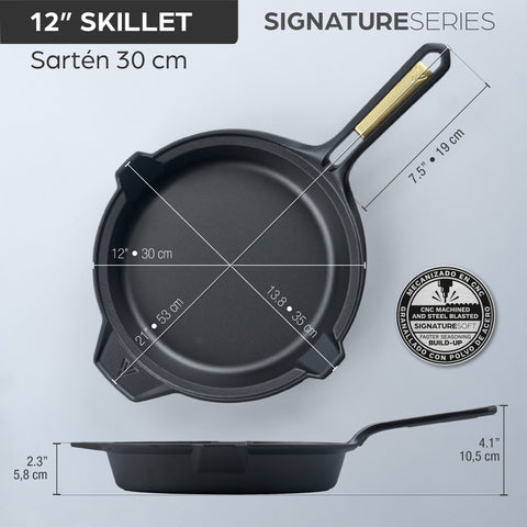 Sartén Signature 30 cm – hierro fundido esmaltado