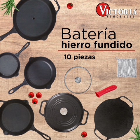 Batería 10 piezas. Hierro Fundido. Estigma