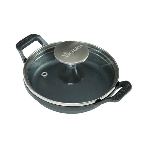 Mini Cazuela 14 Cm Con Tapa Vidrio Esmaltada