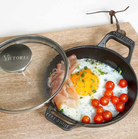 Mini Cazuela 14 Cm Con Tapa Vidrio Esmaltada