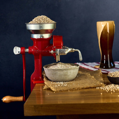 Molino manual de granos – hierro fundido rojo